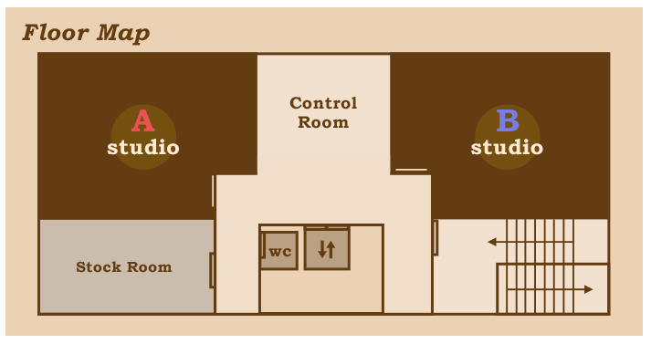 Studio Orqueフロアマップ